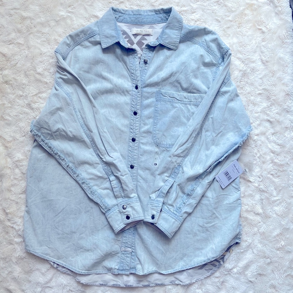 Free People Denim Shirt - Picture 7 of 7